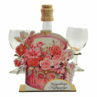 Karafka szklana Bukiet 832